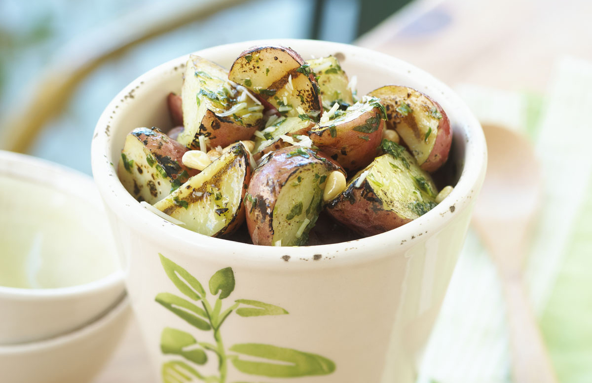 Summer grilling meets healthy potato salad